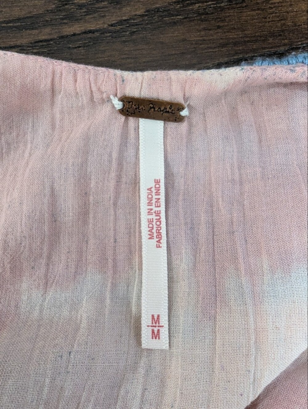 Free People Blue Embroidered Pink Layered Dress - Picture 7 of 7